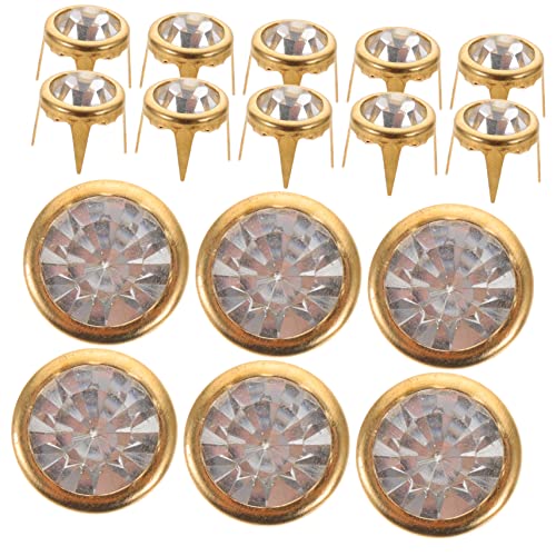 HOODANCOS 100stücke Kristall-nieten Mit Krallen Für Modeaccessoires Funkelnde Strass-nägel Für Kleidung Taschen Und Schuhe Für Kreative Handarbeiten Und Modische Dekoration von HOODANCOS