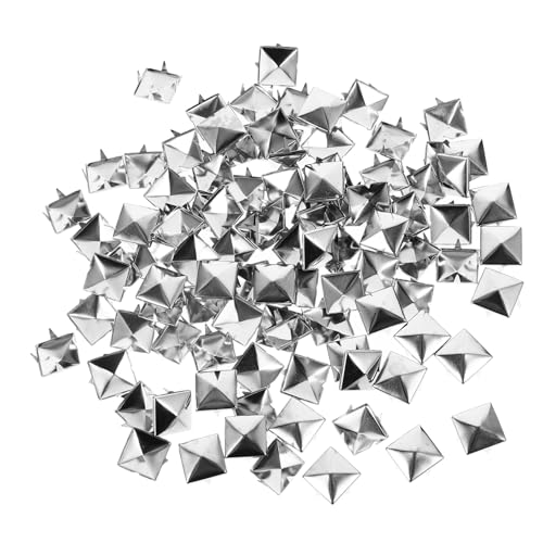 HOODANCOS 150 Stück Quadratische Pyramidennieten mit Krallen Metall-Nieten für DIY Schmuck Taschen Kleidung Schuhe Robuste Punkartige Metall-Studs für Bastelprojekte HOODANCOS 150 Stück Quadratische Pyramidennieten mit Krallen Metall-Nieten für DIY Schmuck Taschen Kleidung Schuhe Robuste Punkartige Metall-Studs für Bastelprojekte von HOODANCOS