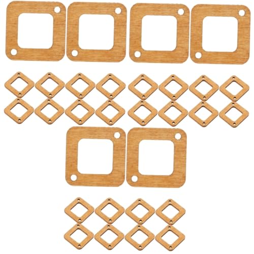 HOODANCOS 150stücke Ungeschliffene Holz Ohrringe Bastelmaterialien Holz Für Ohrringe Minimalistischer Ohrschmuck Vielseitige Designs Für Verschiedene Anlässe von HOODANCOS