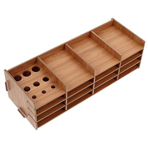 HOODANCOS Holz Diamant Bild Organizer Werkzeugablage Fächer Mit Stiftefach Mehrloch-Design Für Bohrstifte Und Werkzeuge HOODANCOS Holz Diamant Bild Organizer Werkzeugablage Fächer Mit Stiftefach Mehrloch-Design Für Bohrstifte Und Werkzeuge von HOODANCOS