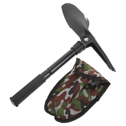 HOODANCOS 1Satz Metalldetektor Schaufel mit Aufbewahrungstasche Leistungsstarker Sandschaufel für Gartenarbeit Camping und Landschaftsbau Ergonomischer Griff zur Reduzierung von HOODANCOS