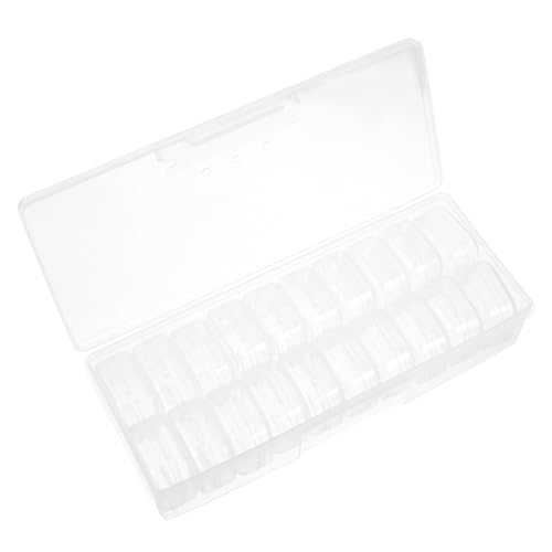 HOODANCOS Kleine Organizer Kasten für Schmuck – 1 Satz Transparente Kleiner Aufbewahrungsboxen Kunststoff Praktische Aufbewahrungslösung für Perlen Ohrringe und Bastelmaterialien von HOODANCOS