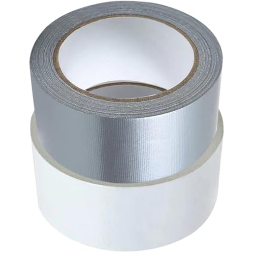 HOODANCOS 2 Rollen Selbstklebendes Fensterdichtband Wetterdichtes Klebeband für Tür und Fensterdichtungen Weiß Silber Starke Haftung Einfache Anwendung HOODANCOS 2 Rollen Selbstklebendes Fensterdichtband Wetterdichtes Klebeband für Tür und Fensterdichtungen Weiß Silber Starke Haftung Einfache Anwendung von HOODANCOS
