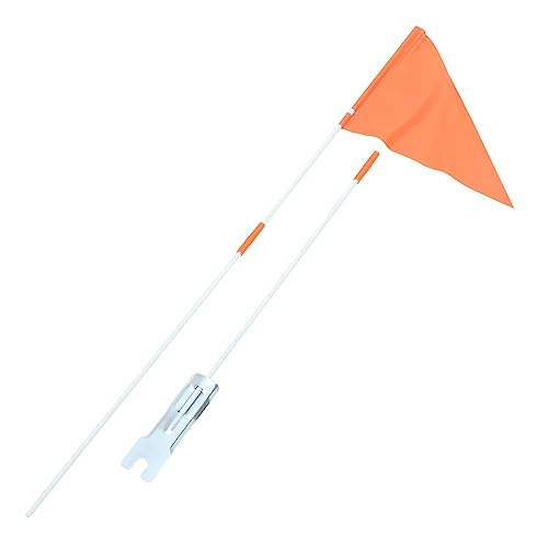 HOODANCOS 2 Sätze Fahrrad Sicherheitsflagge mit Halterung und Mast Teiliges für Hohe Sichtbarkeit für Stadtfahrten Einfach zu Montieren Robustes Design Zufällige Farbe Zufällige Farbe von HOODANCOS