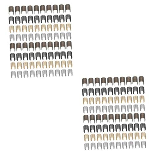 HOODANCOS 2 Sätze Taschenquasten Clip Doppelseitiges Klebeband Perlen Riemen Makramee Klemme Perlen Set Rohrrollen Bungee Bretter Haken Streifen Kordel 160 Stück * 2 von HOODANCOS