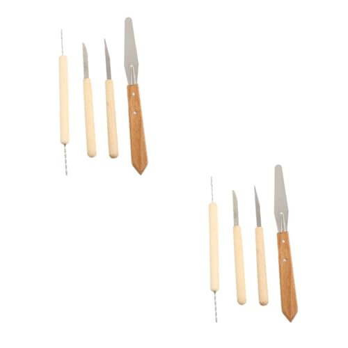 HOODANCOS 2 Sätze Teiliges DIY Keramikskulptur-Tool Set aus Robustem Holz für Tonarbeiten Langlebige Töpferschnitzwerkzeuge Vielseitige Modellier Schneidewerkzeuge für Kreative Töpferkunst HOODANCOS 2 Sätze Teiliges DIY Keramikskulptur-Tool Set aus Robustem Holz für Tonarbeiten Langlebige Töpferschnitzwerkzeuge Vielseitige Modellier Schneidewerkzeuge für Kreative Töpferkunst von HOODANCOS