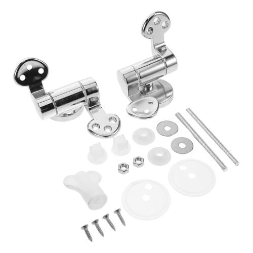 HOODANCOS 2 Sets Toilettendeckelscharnier Austauschbares Toilettensitzscharnier Toilettensitz Hardware Ersatzkit Toilettensitzscharnier Beschlag Verbindungsstück Für HOODANCOS 2 Sets Toilettendeckelscharnier Austauschbares Toilettensitzscharnier Toilettensitz Hardware Ersatzkit Toilettensitzscharnier Beschlag Verbindungsstück Für von HOODANCOS