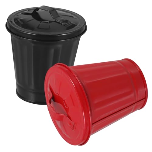 HOODANCOS 2 Stück Desktop-Mülleimer kleiner Mülleimer Mini Müllbehälter einfach intelligenter Mülleimer Desktop-Abfallbehälter Altpapierbehälter Schreibtischabfall Eimer galvanisiertes Eisen HOODANCOS 2 Stück Desktop-Mülleimer kleiner Mülleimer Mini Müllbehälter einfach intelligenter Mülleimer Desktop-Abfallbehälter Altpapierbehälter Schreibtischabfall Eimer galvanisiertes Eisen von HOODANCOS