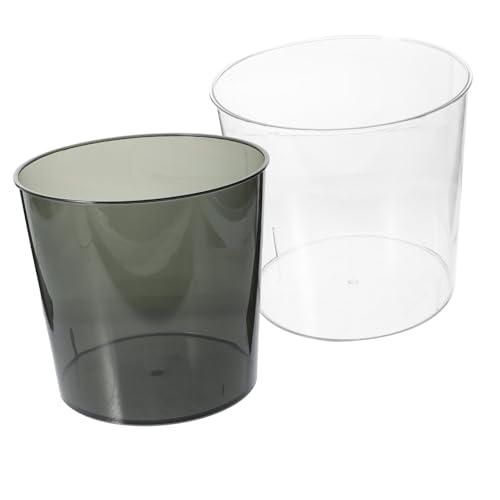 HOODANCOS 2 Stück Mini Tisch Mülleimer aus Kunststoff Kompakter Müllbehälter für Küche Büro Schlafzimmer Vielseitiger Abfallbehälter und Organizer Platzsparend und Dekorativ Transparent HOODANCOS 2 Stück Mini Tisch Mülleimer aus Kunststoff Kompakter Müllbehälter für Küche Büro Schlafzimmer Vielseitiger Abfallbehälter und Organizer Platzsparend und Dekorativ Transparent von HOODANCOS