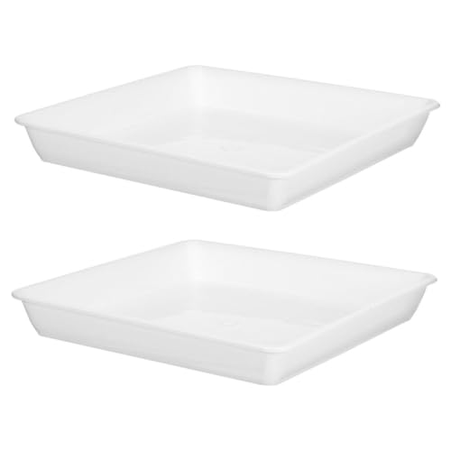 HOODANCOS 2stücke Sukkulentenschale Tropfschalen Für Blumentöpfe Kunststoffschale Für Pflanzen Wasserauffangbehälter Für Pflanzgefäße Untersetzer Für Bonsai-töpfe Wasserschale Für von HOODANCOS