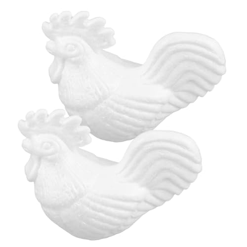 HOODANCOS 2 Stück Schaumstoff Hühner für DIY Malen Kreative Hahndekoration für Sicheres Material für Familienhandwerk Große Tier Skulpturen HOODANCOS 2 Stück Schaumstoff Hühner für DIY Malen Kreative Hahndekoration für Sicheres Material für Familienhandwerk Große Tier Skulpturen von HOODANCOS