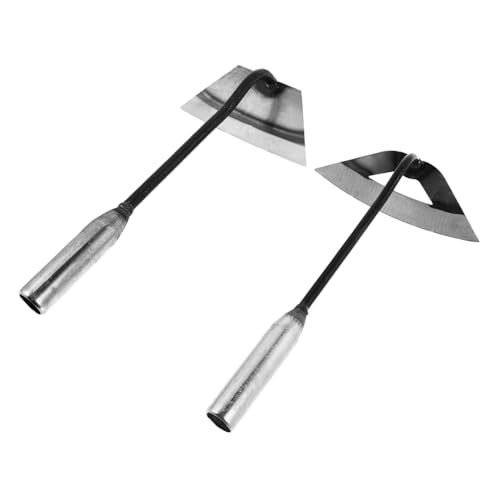 HOODANCOS 2 Stück Teiliges Handliches Unkraut jätewerkzeug aus Vollstahl Robuste Gartenschaufeln mit Ergonomischem Griff Langlebig und Vielseitig für Beetpflege und Aussaat im Garten von HOODANCOS