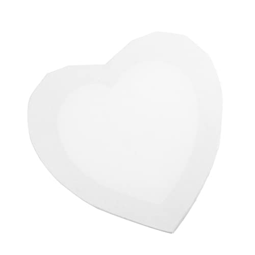 HOODANCOS 2 Stück Teiliges Herzförmiges Malbrett Baumwoll Canvas Zeichenbrett zum Ausmalen Langlebiges Holz Cotton Material für DIY Kunstwerke für Mann und Frau von HOODANCOS