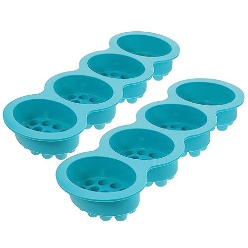 HOODANCOS 2 Stück Teiliges Massage Silikonform mit Fächern Diy Seifenherstellung für Handgemachte Kuchen und Mehr und Leicht zu Entformen für Projekte von HOODANCOS