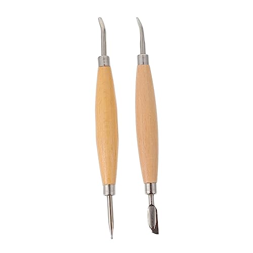 HOODANCOS 2 Stück Teiliges Set Keramische Werkzeug für DIY Töpferei und Modellierung für Tonbearbeitung Sculpting und Bastelprojekte von HOODANCOS