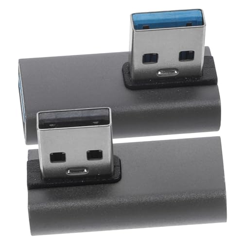 HOODANCOS 2 Stück USB Winkeladapter Aluminium USB A Verlängerung Rechter Winkel Stecker zu Buchse Stabiles Computerzubehör für PC Laptop Drucker Schnelle Datenübertragung HOODANCOS 2 Stück USB Winkeladapter Aluminium USB A Verlängerung Rechter Winkel Stecker zu Buchse Stabiles Computerzubehör für PC Laptop Drucker Schnelle Datenübertragung von HOODANCOS