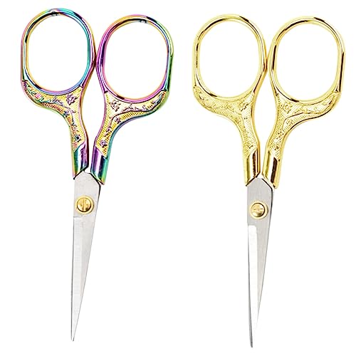 HOODANCOS 2 Stück Vintage Scheren Robuste Haushalts und Nähscheren mit Ergonomischem Griff für Fäden Stoffe und Bastelarbeiten Farbenfrohes Design für Handarbeit und DIY Projekte HOODANCOS 2 Stück Vintage Scheren Robuste Haushalts und Nähscheren mit Ergonomischem Griff für Fäden Stoffe und Bastelarbeiten Farbenfrohes Design für Handarbeit und DIY Projekte von HOODANCOS