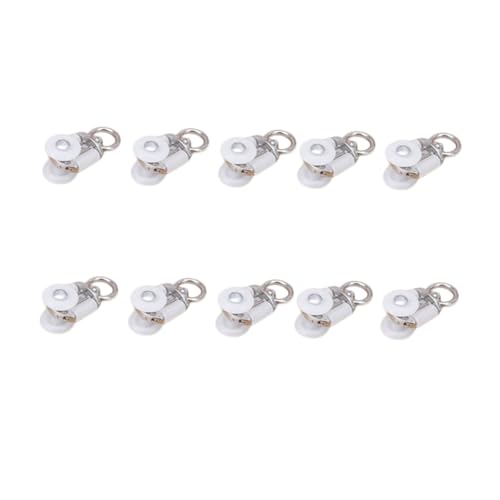 HOODANCOS 20 Stück Teiliges Kunststoff Vorhangrollen mit Haken Langlebige Gardinenlaufwagen für Standard Vorhangschienen Einfach zu Montieren Geeignet für Fenster Türen und Duschvorhänge von HOODANCOS