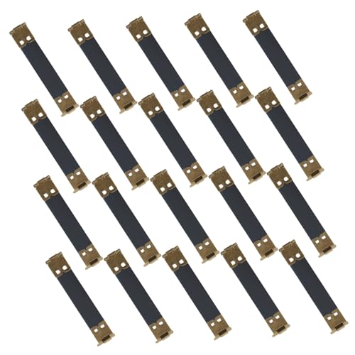 HOODANCOS 20 Stück Teiliges Metall interner Flexrahmen Federclip Tasche Scharnier für DIY Handtaschen Stabiles Einfach zu Montierendes Bügel Zubehör für Münzbeutel Kartenhalter von HOODANCOS