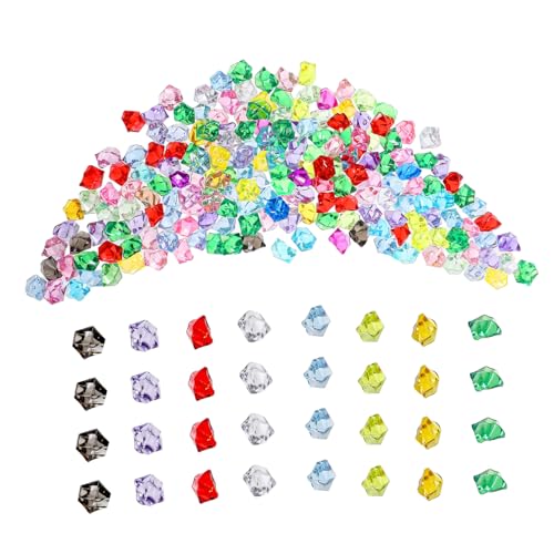 HOODANCOS 200 Stück Vasendekoration Vasendekorfüller Tischstreuung Frühlingsvasenfüller Gefälschte Klare Diamanten Dekosteine ​​für Vase Vasenhandwerk Dekorativer Vase -füllstoff Acryl von HOODANCOS