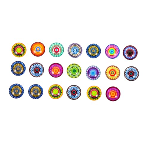HOODANCOS 20stücke Flache Glas Murmeln Schmuck DIY Dekorative Materialien Edelstein Patches Für Handwerk Und Basteln von HOODANCOS