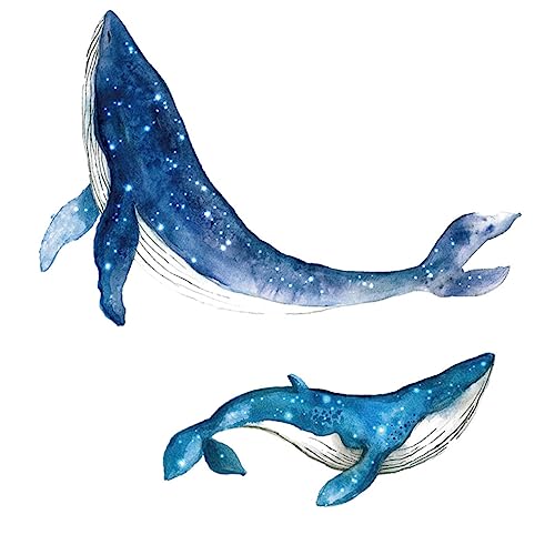HOODANCOS 2 Satz Wal Wandaufkleber für Kinderzimmer Cartoon Wandtattoos PVC Schöne Wandkunst für Babyzimmer und Wohnräume von HOODANCOS