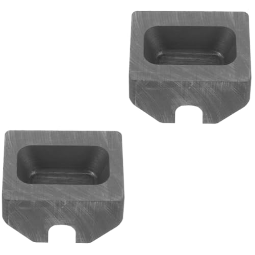 HOODANCOS 2 Stücke Casting Schmuck Graphit Barren Form Metall Schmelzen Form Für von HOODANCOS