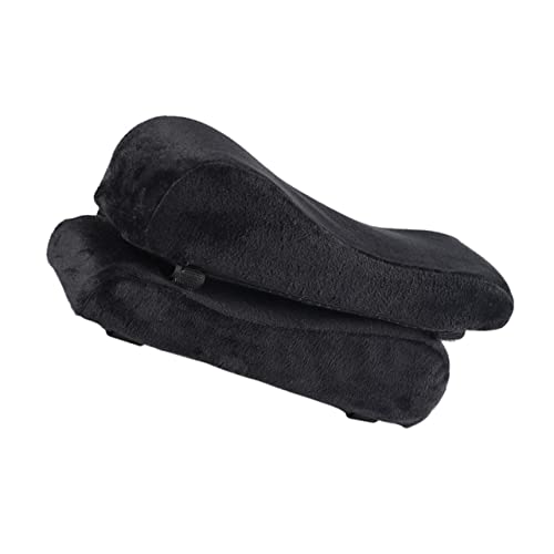 HOODANCOS 2Stücke Armlehnenkissen aus Polyester Ergonomische Armstützen für Büro und Gaming Stühle Komfortable Armlehnenabdeckung mit Memory Schaum für Optimalen Halt und Entspannung von HOODANCOS