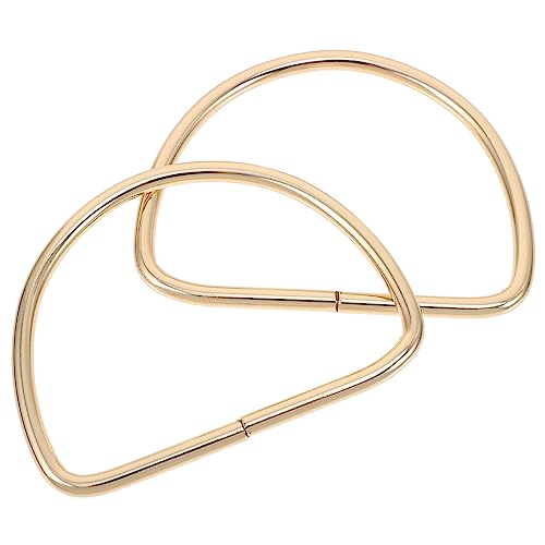 HOODANCOS 2Stücke D Ring Metall DIY Taschengriffe für Handtaschen Handgefertigte Zubehörteile für Geldbörsen und Stilvolle Taschenrahmen Ihr Nächstes DIY Projekt von HOODANCOS