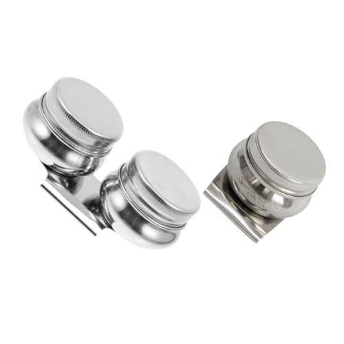 HOODANCOS 2stücke Edelstahl Farbbehälter Outdoor Malpaletten Terpentinaufbewahrungsgefäß Für Aquarell Malerei Mit Wiederverwendbaren Farbbehältern Für Schule Und Training von HOODANCOS