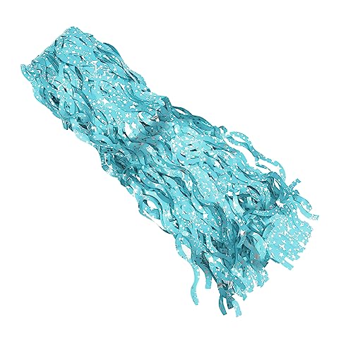 HOODANCOS 3 Sätze Teiliges Metallic Lametta Fransen Vorhänge für Party Dekoration Wellenförmige Hintergründe für Geburtstagsfeiern Unterwasser Mottopartys und Blau HOODANCOS 3 Sätze Teiliges Metallic Lametta Fransen Vorhänge für Party Dekoration Wellenförmige Hintergründe für Geburtstagsfeiern Unterwasser Mottopartys und Blau von HOODANCOS