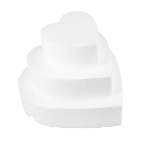 HOODANCOS 3 Stück Kuchenform Schaumstoffziegel Tortenständer Tisch Herzförmiger Kuchenschaumstoff Verpackungsschaumstoff Herz Kuchenform Attrappen Herzförmiger Schaum Gefälschter HOODANCOS 3 Stück Kuchenform Schaumstoffziegel Tortenständer Tisch Herzförmiger Kuchenschaumstoff Verpackungsschaumstoff Herz Kuchenform Attrappen Herzförmiger Schaum Gefälschter von HOODANCOS