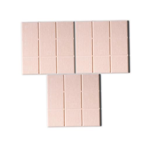 HOODANCOS 3 Stück Teiliges DIY Stereoskopisches Fototafel No punching Message Board aus Filz in Beige Wanddeko für Wohnzimmer Büro Schlafzimmer Einfache Montage Langlebig und Vielseitig von HOODANCOS