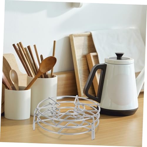 HOODANCOS 3 Stück Teiliges Edelstahl Dämpfeinsatz Durchmesser Höhen für Elektrische Schnellkochtöpfe Universeller Dampfeinsatz Küchenständer für Eier Dämpfen und Einmachen von HOODANCOS