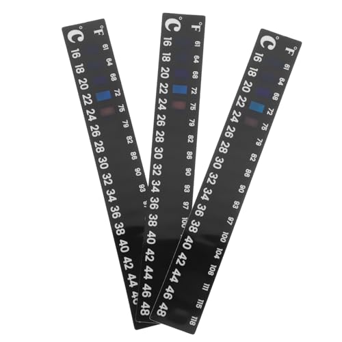 HOODANCOS 3 Stück Thermometer Sticker für Fermentation Farbwechselndes Thermometer für Präzise Temperaturmessung Selbstklebende Temperaturstreifen für Brauen und Joghurtbereitung HOODANCOS 3 Stück Thermometer Sticker für Fermentation Farbwechselndes Thermometer für Präzise Temperaturmessung Selbstklebende Temperaturstreifen für Brauen und Joghurtbereitung von HOODANCOS