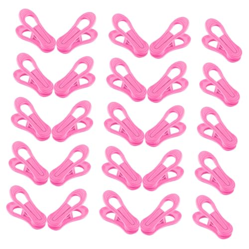HOODANCOS 30 Stück Teiliges Wäscheklammern aus Langlebigem Kunststoff Windresistente Extra Große Clips für Kleidung Bettdecken und Quilt Vielseitig Verwendbar zum Aufhängen und Fixieren von von HOODANCOS