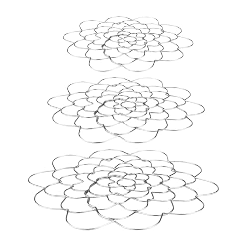HOODANCOS 3St Blumenarrangement-Hilfe Werkzeug Einmachglas-Blumenfrosch Vase blumengesteck Blumenarrangements Blumenarrangement-Einsatz aus Draht Blumenhalterung Netz Geometrie Einfügung von HOODANCOS