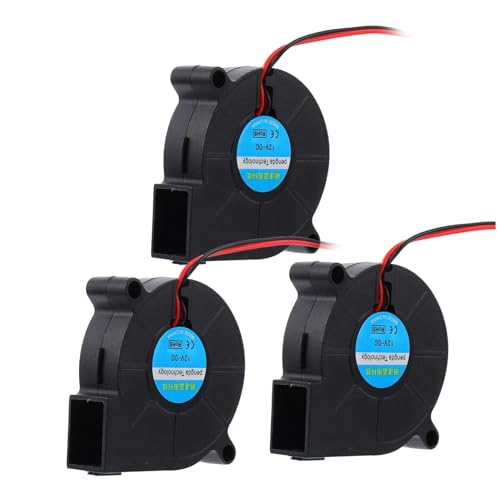 HOODANCOS 3st Druckerlüfter Elektrischer Heizkörper Motorisierter Kühler 3D Drucker Lüfter 3D Drucker Gebläse Leiser Luftkühler Für 3D-drucker 3D-druckerteile 3D Drucker Zubehör Black Abs von HOODANCOS