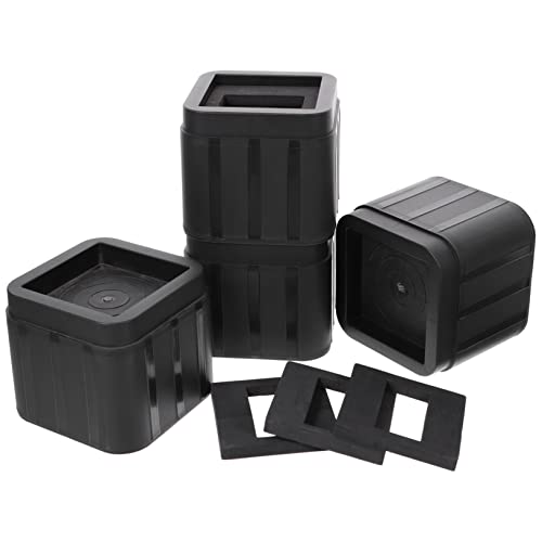 HOODANCOS 4 Sätze Möbel Fußpads aus rutschfeste Möbel Riser zum Schutz von Holzfußböden Verstellbare Möbelbeine für Bett Sofa Schrank und Tisch Langlebige Bodenschoner für Wohnzimmer und von HOODANCOS