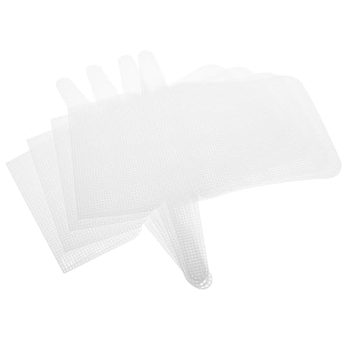 HOODANCOS 4 Stück Kunststoff Netzblätter für Häkel und Stickprojekte Robuste Wiederverwendbare für Kreative Handarbeiten für Anfänger und Vielseitige Anwendungen HOODANCOS 4 Stück Kunststoff Netzblätter für Häkel und Stickprojekte Robuste Wiederverwendbare für Kreative Handarbeiten für Anfänger und Vielseitige Anwendungen von HOODANCOS