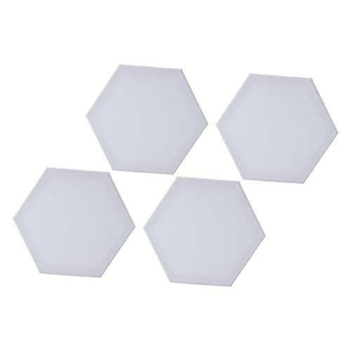 HOODANCOS 4 Stück Sechseckige Ölmalplatten Baumwolle Professionelle Künstlerpappe für Ölgemälde für Studenten und Hobbykünstler Kantenlänge von HOODANCOS