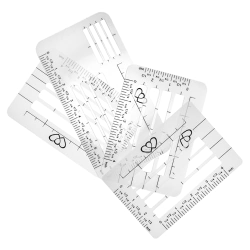 HOODANCOS Umschlagschablonen Satz 4 Stücke Transparente Adressierung Vorlage Wiederverwendbare Schablone für Karten und Briefe für Scrapbooking und Hochzeitskarten von HOODANCOS