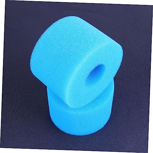 HOODANCOS 4 Stück Teiliges Blau Wiederverwendbarer Schwammfilter für Schwimmbad Effiziente Wasserfiltration Waschbar und Langlebig für Biologischen Filterschutz von HOODANCOS