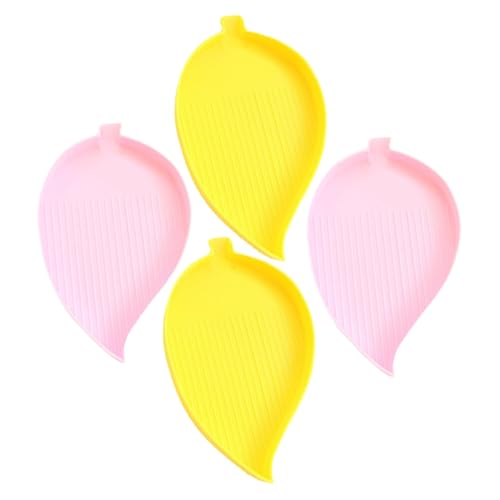 HOODANCOS 4 Stück Teiliges DIY Diamant Bild Tablett Großes Fassungsvermögen Langlebige Kunststoff Aufbewahrungsschalen für Runde und Quadratische Diamanten Geeignet für Basteln Nagelkunst von HOODANCOS