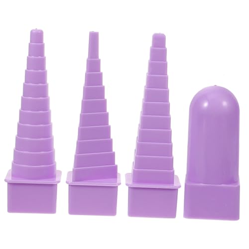 HOODANCOS 4 Stück Teiliges Paper Quilling Tower DIY Papier Curling Werkzeug mit Komfortabler Textur rutschfest für Bastelfans Geeignet für Zuhause Schule Studentenwohnheim Paper Craft von HOODANCOS