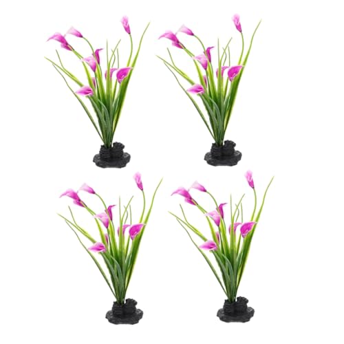 HOODANCOS 4 Stück Teiliges Sushi Teller Dekor Künstliche Blumen Realistische Deko für Speisenplatten und Eis Tablett Verzierung für Japanische Küche und Fotorequisiten von HOODANCOS