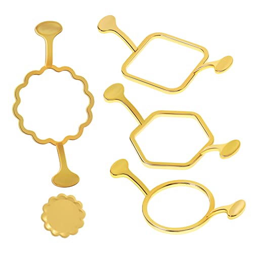HOODANCOS 4stücke Metall-wachs-siegel-Motive Geometrische Formen Für Kreative Bastelprojekte Für Einladungen Grußkarten Umschläge Und Mehr von HOODANCOS