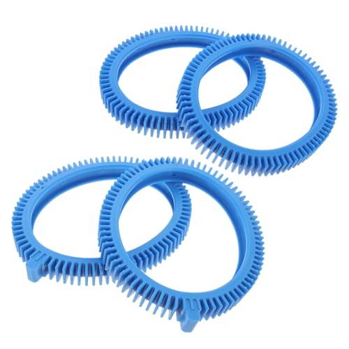 HOODANCOS 4 Teiliges Reiniger Reifen Set Pool Staubsauger Reifen Set Pool Reiniger Ersatzteile Ersatzteile Reinigungsmaschinen Zubehör Blaues PVC von HOODANCOS