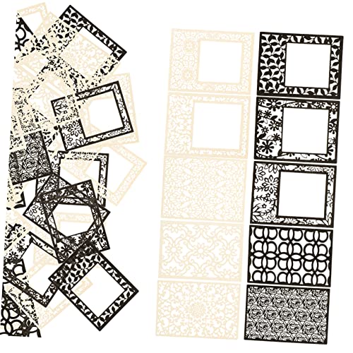 HOODANCOS 40blätter Spitzenpapier Scrapbook Material Bastelpapier Für Journal Planer Fotoalbum DIY Projekt Handbuch Dekoration von HOODANCOS