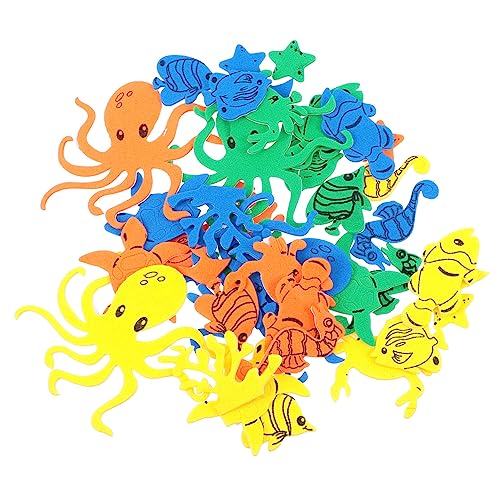 HOODANCOS 44 Stück Teiliges Badezimmer Wandsticker Ocean Animal Sticker aus Eva schaum Selbstklebend Meeresbewohner Wie Schildkröte Krabbe Kinderzimmer Bad Dekoration Zufällige Farbe HOODANCOS 44 Stück Teiliges Badezimmer Wandsticker Ocean Animal Sticker aus Eva schaum Selbstklebend Meeresbewohner Wie Schildkröte Krabbe Kinderzimmer Bad Dekoration Zufällige Farbe von HOODANCOS